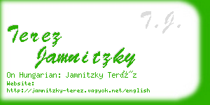 terez jamnitzky business card